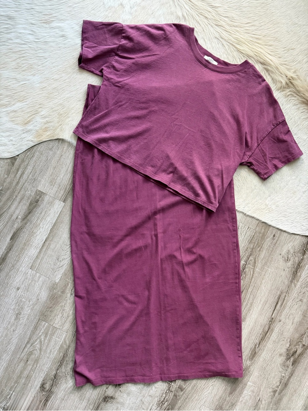 NWOT Z Supply Plum Two-Piece Midi Dress